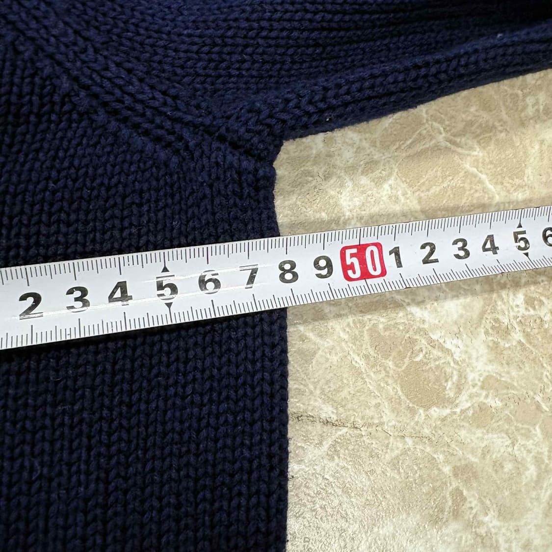 폴로 랄프로렌 네이비 코튼 브이넥 걸즈 니트(M) 상품이미지7