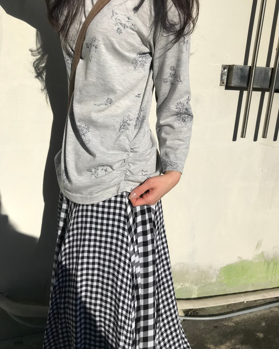 빈티지 그레이 셔링 롱 슬리브 상품이미지3