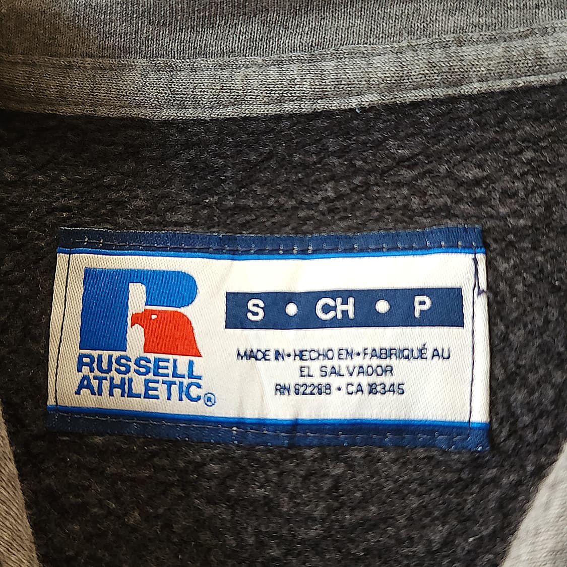 90s 러셀 후드 빈티지 스웻셔츠 러셀 썬페이딩 후드 불독 s 상품이미지4