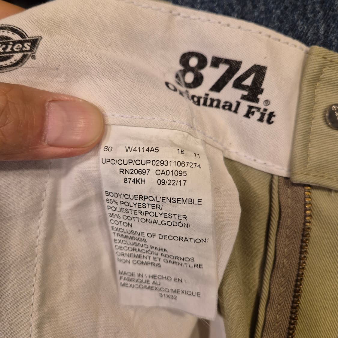 30~31인치 디키즈 874 면 치노팬츠  상품이미지4