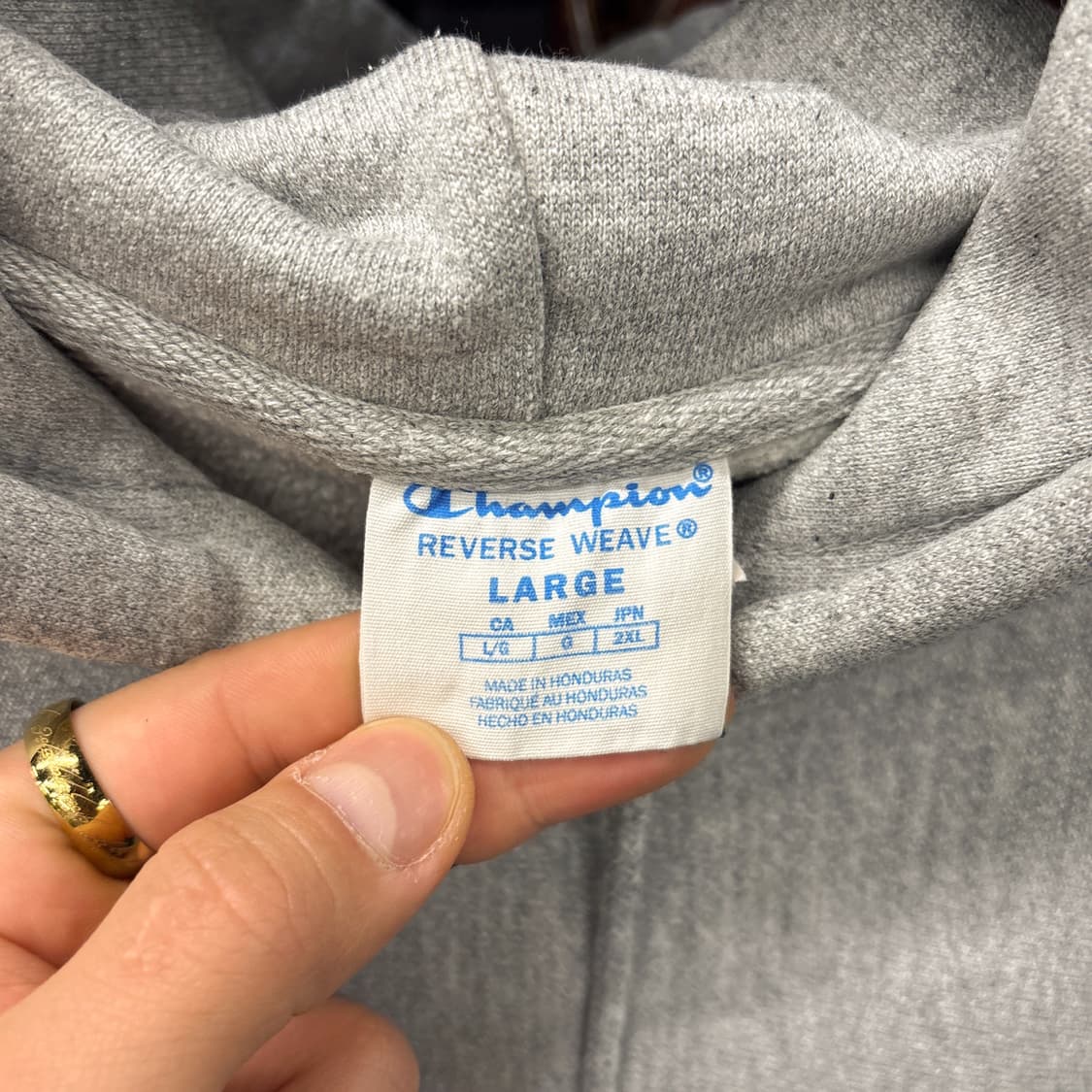 00s 챔피온 리버스위브 스몰로고 헤비코튼 후드티 N1218 상품이미지8