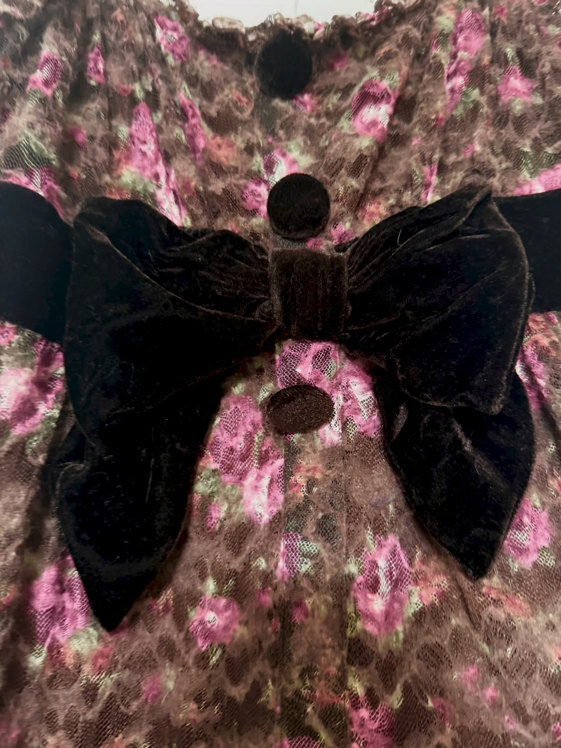 리즈리사 초코 플로럴 리본 레이스 원피스 큐롯 히메갸루 라떼갸루 플라워 상품이미지4