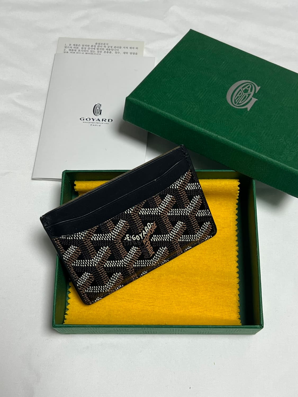 [정품] 고야드 생쉴피스 카드지갑 블랙 상품이미지2