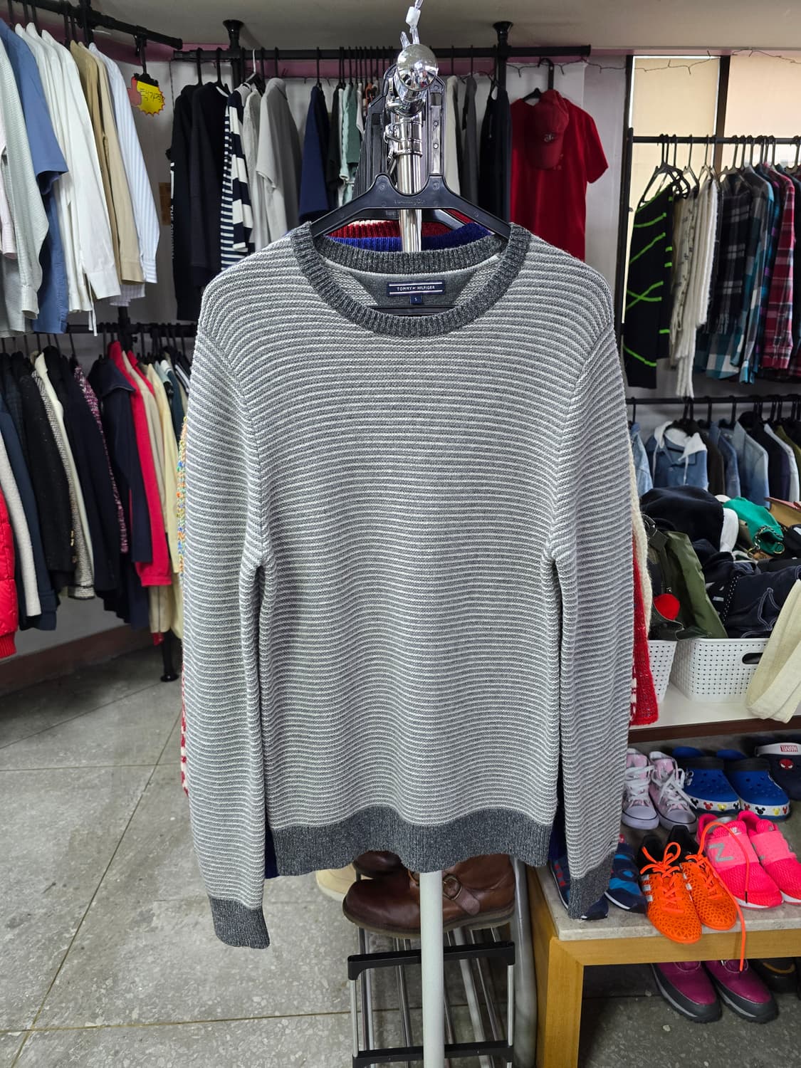 타미힐피거 스트라이프 패턴 니트 (1310) 상품이미지1