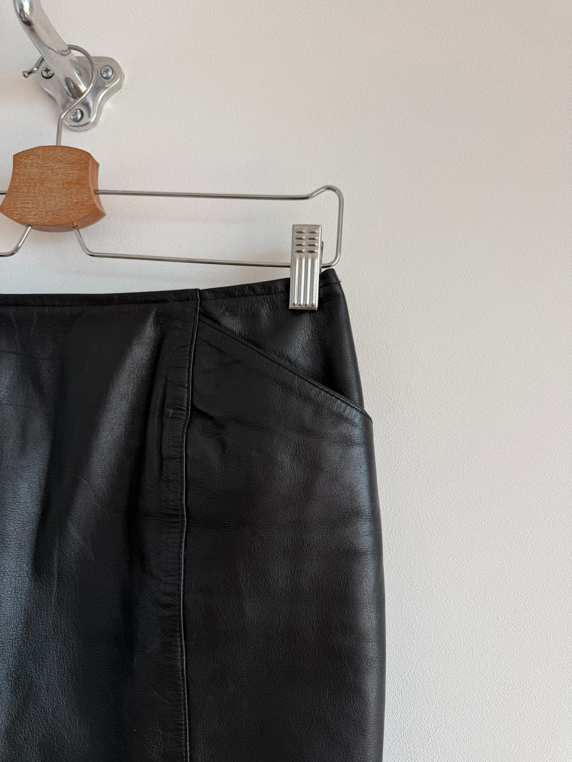 Pre owned 레더 스커트 상품이미지3