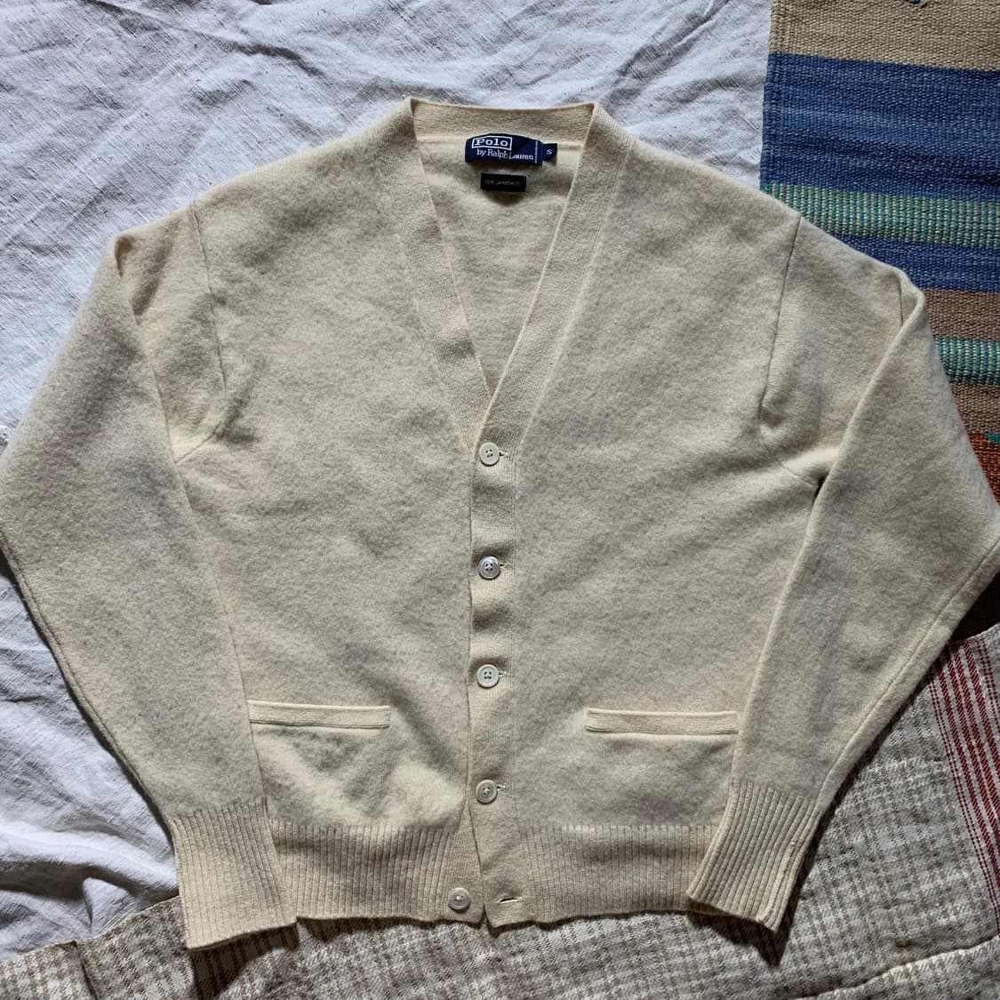 POLO 100% LAMBS WOOL CARDIGAN  상품이미지1