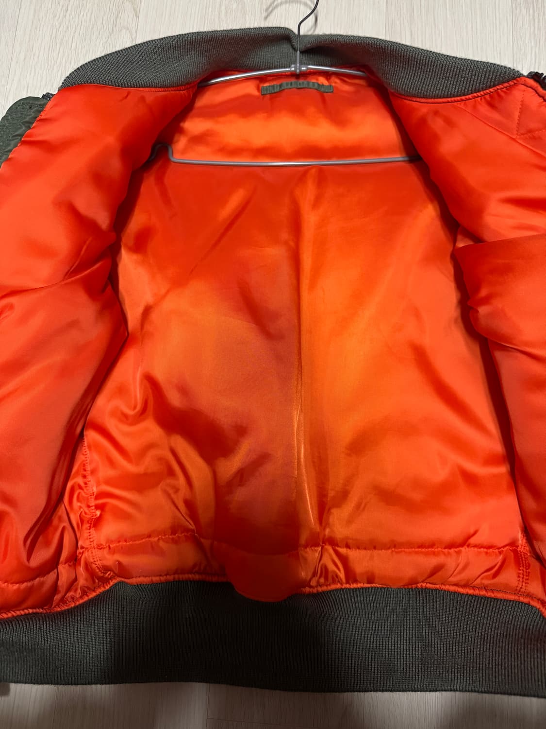 아비렉스 MA-1 로고 베이직 / 세이지 상품이미지4