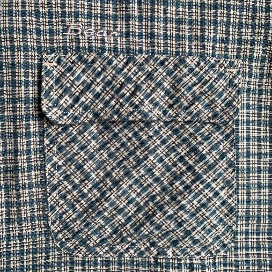 일본 빈티지 BEAR 아웃포켓 체크 셔츠 점퍼1924 상품이미지6