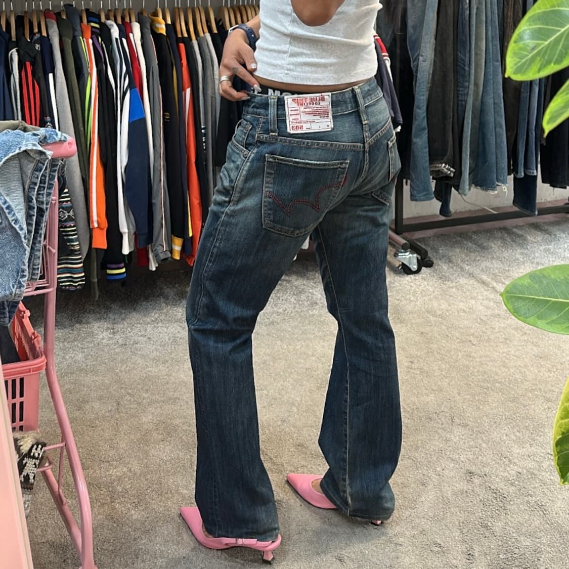 에드윈503 블루트립 레귤러 스트레이트핏 데님 팬츠(29) 상품이미지1