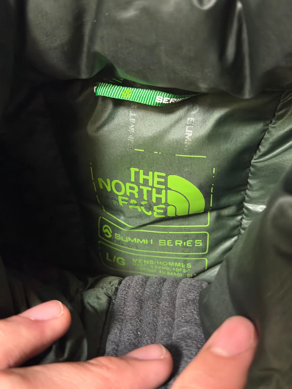 유일) 노스페이스 900필 디에즈 구스다운 경량패딩 에메랄드 상품이미지5