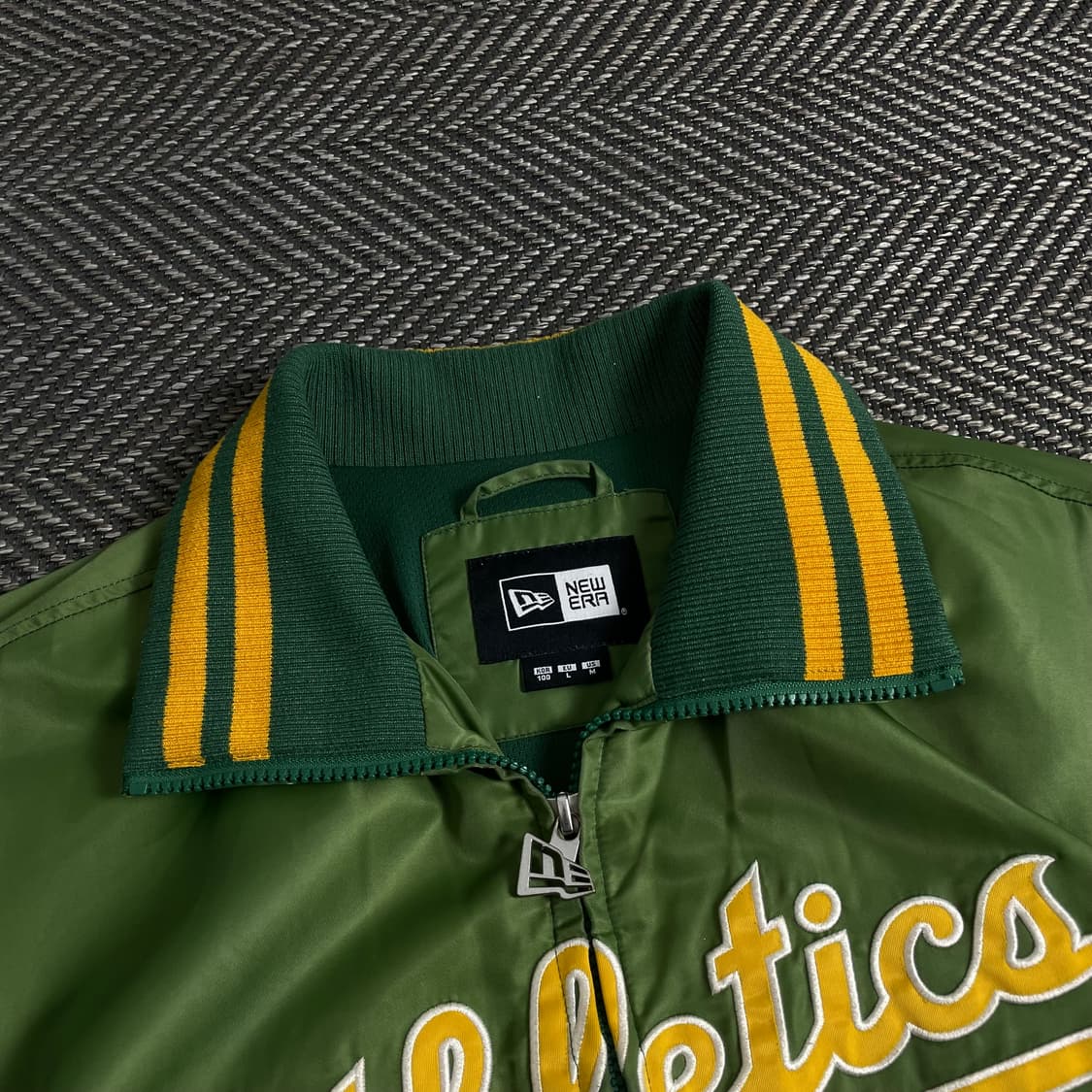뉴에라 MLB 오클랜드 애슬레틱스 스타디움 바시티 재킷 y 3625 상품이미지6