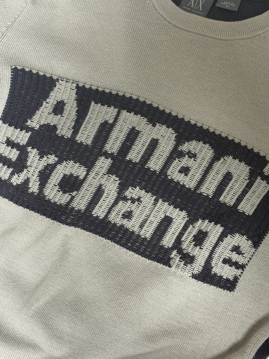 [M] 아르마니 익스체인지 로고 코튼 니트 상품이미지4