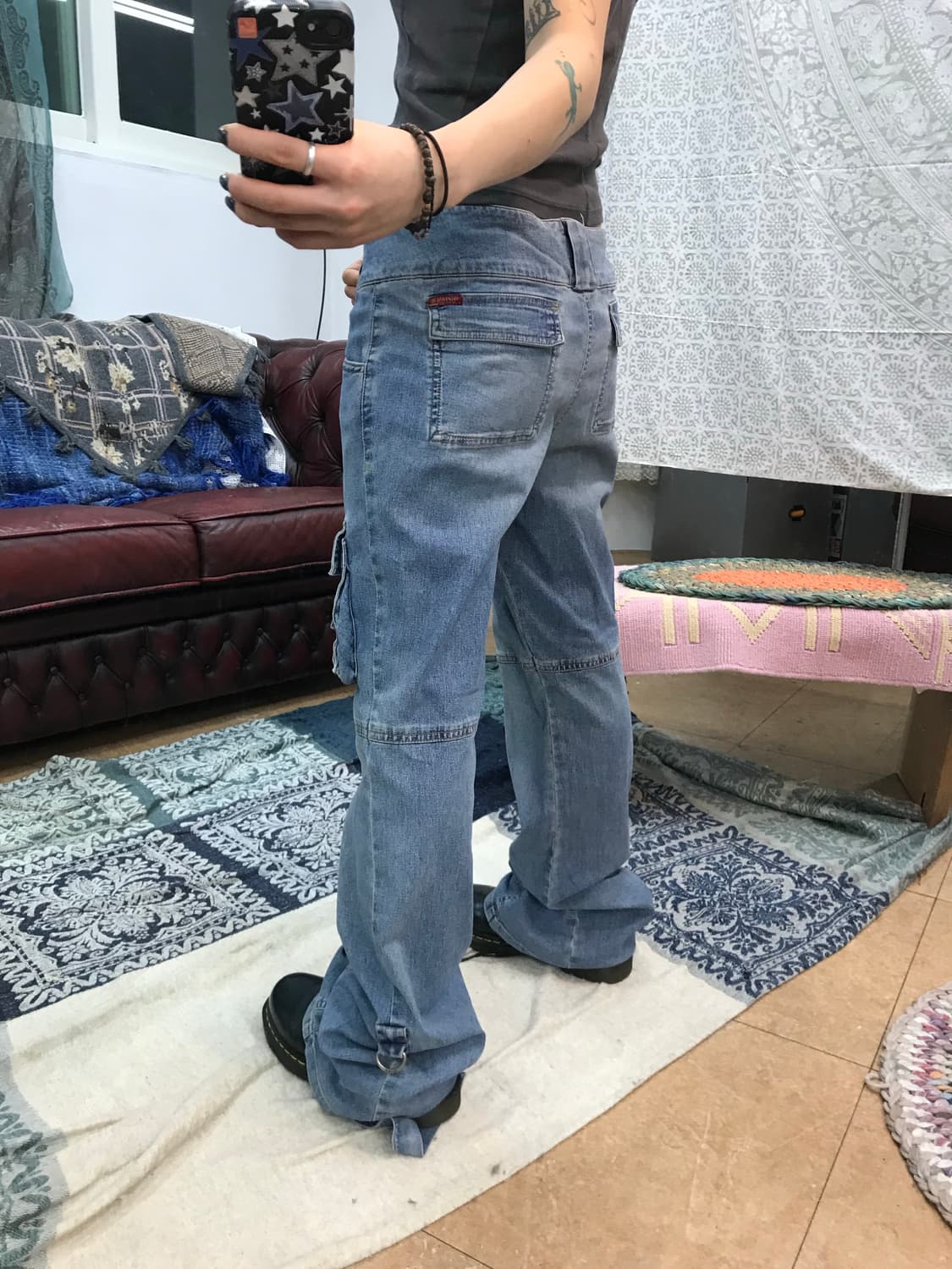 게스 여성 포켓 카고 데님팬츠  상품이미지2