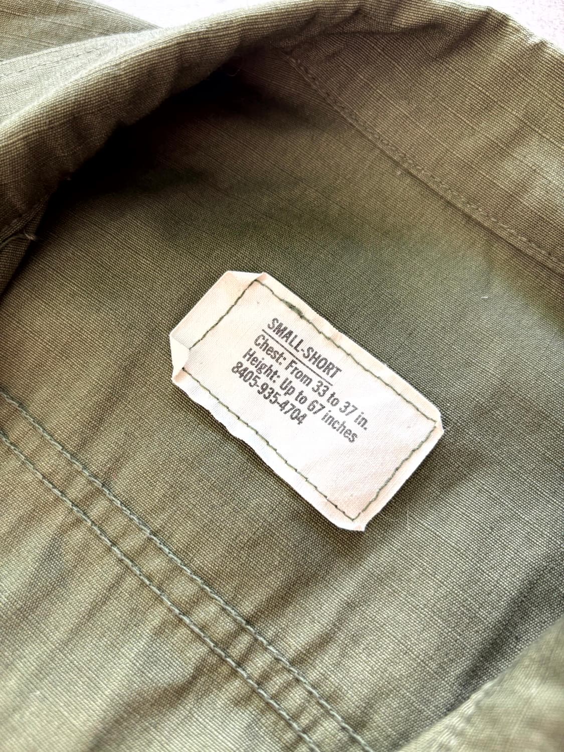 60's 미군 트로피컬 정글 퍼티그 자켓 S-S 상품이미지7