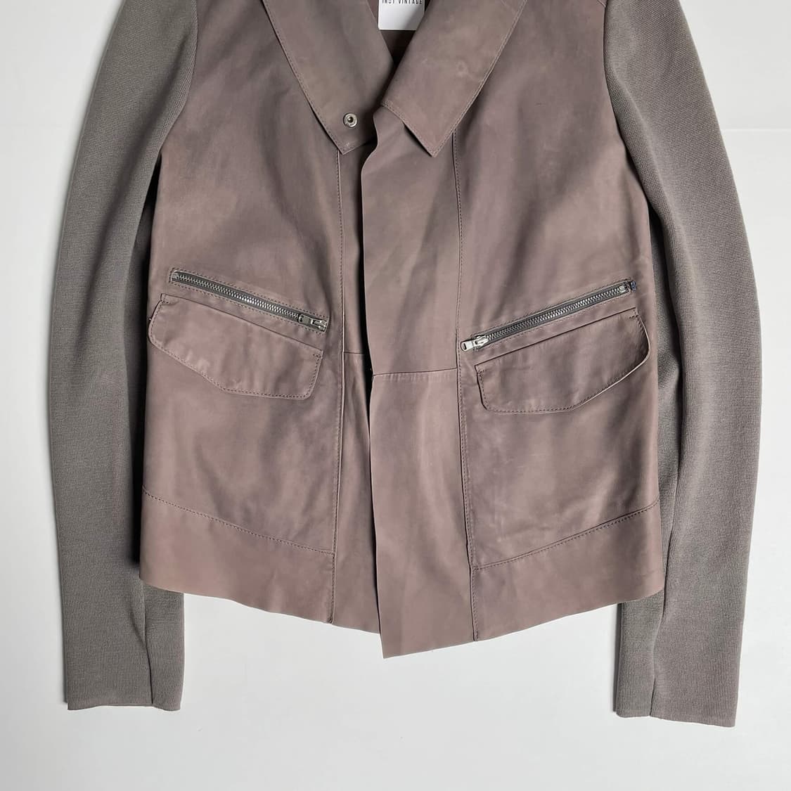 Sportmax 니트 슬리브 양가죽 자켓 상품이미지3