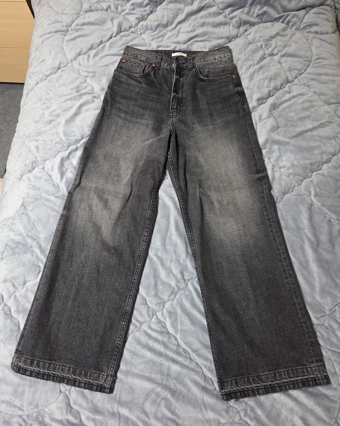 [1] 타일레 와이드 흑청 데님 상품이미지1