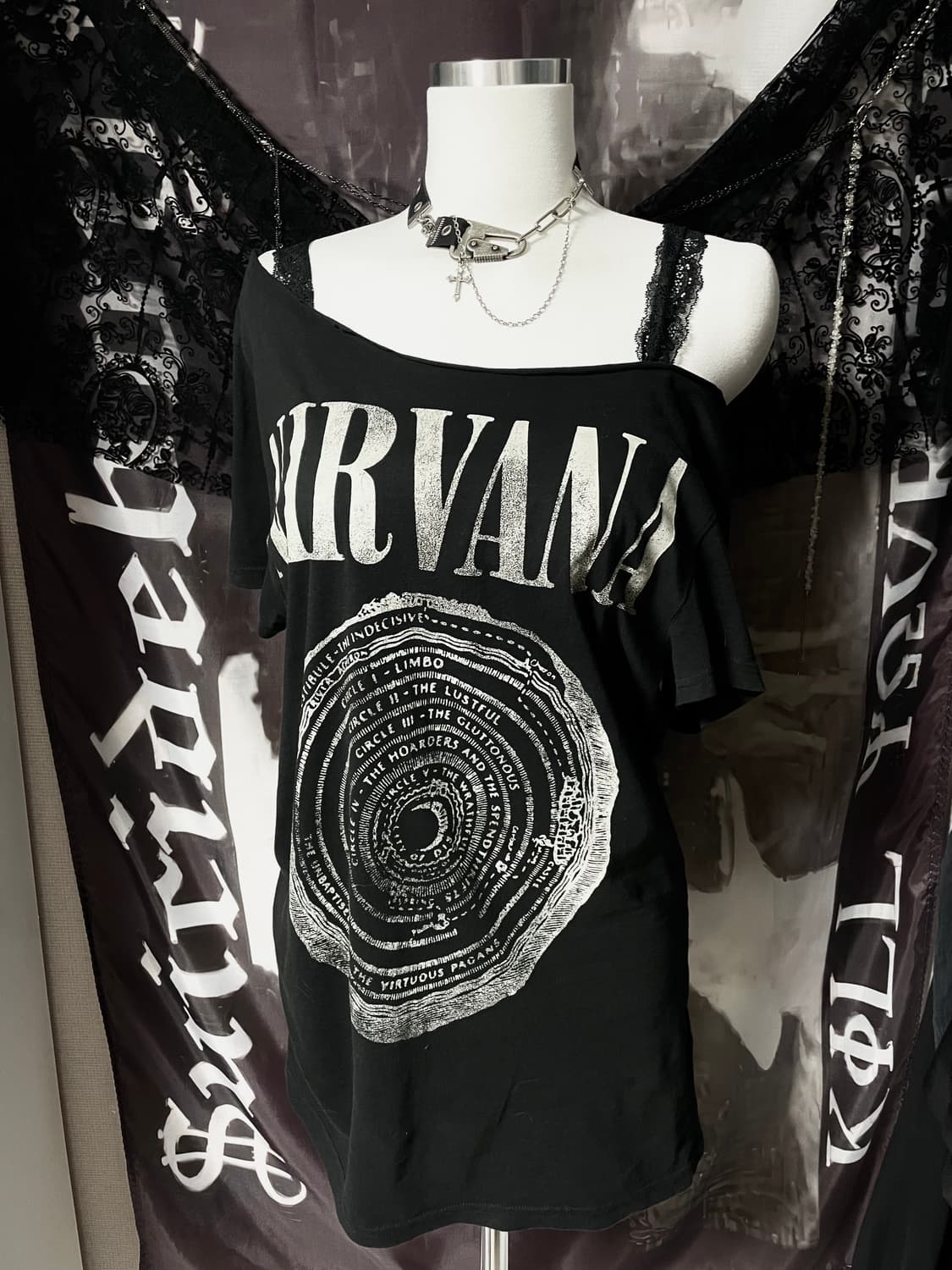 00s Nirvana Tee 너바나 루즈핏반팔티셔츠 섹시핀터나나깔오네갸루 상품이미지1
