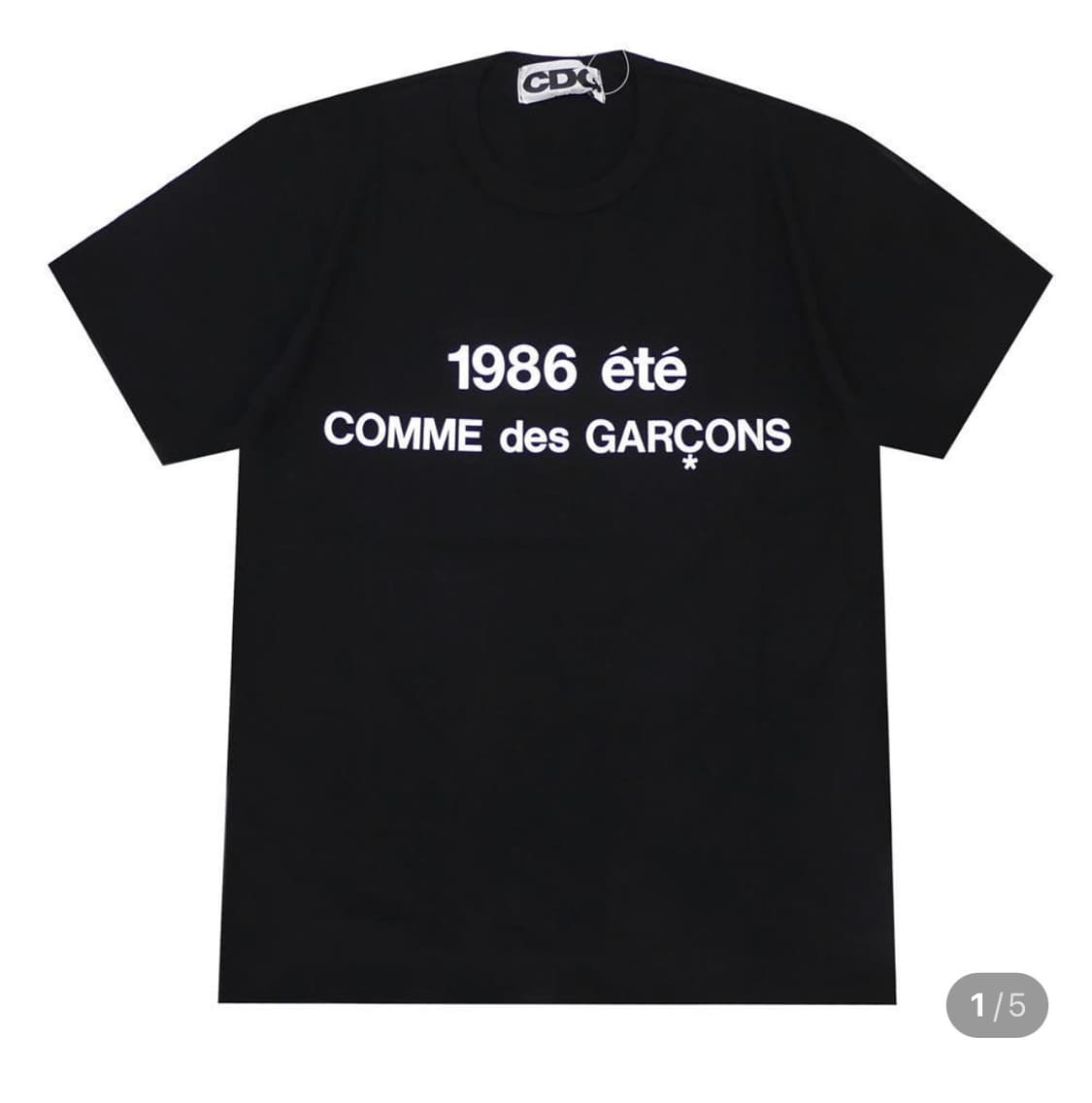 꼼데가르송 CDG 1986 블랙 상품이미지1