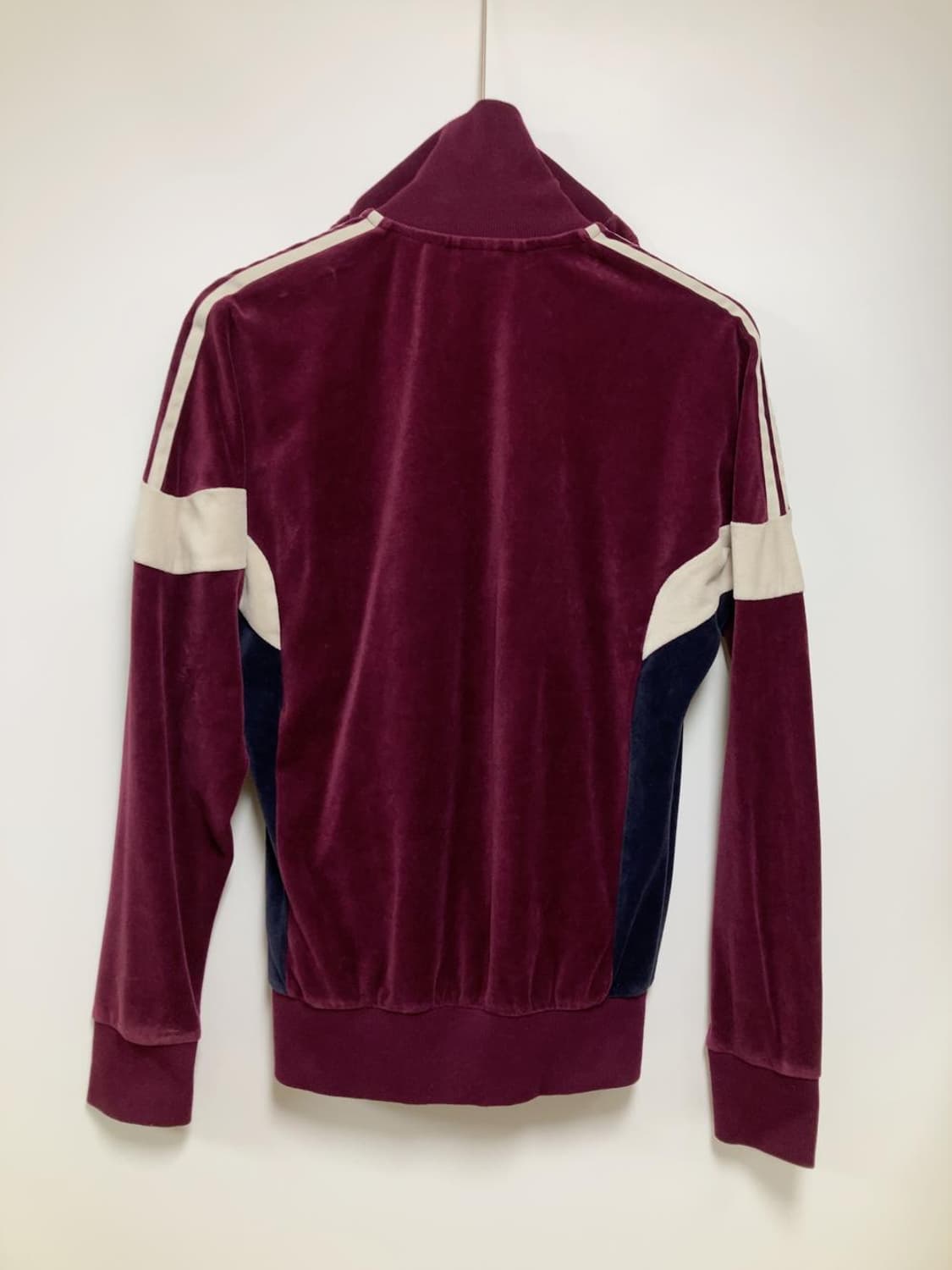아디다스 벨벳 버건디 져지 와인 자켓 집업 트랙탑 상품이미지5