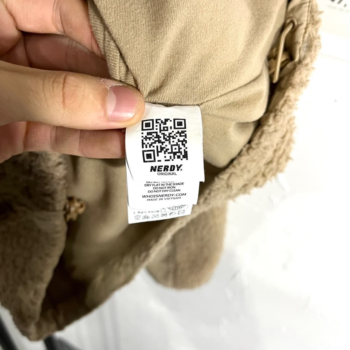 널디 배색 플리스 집업 상품이미지6