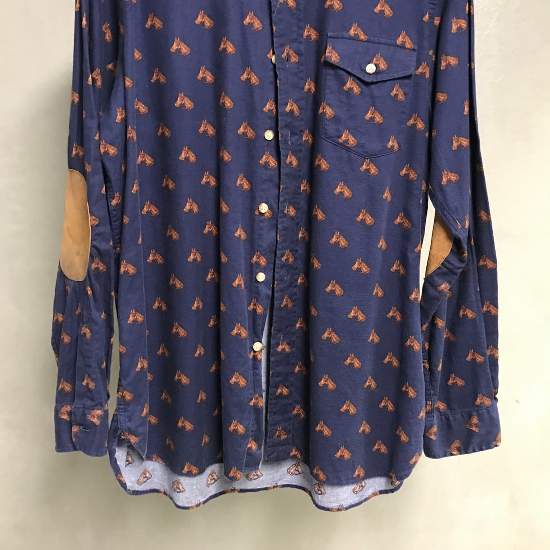 폴로 랄프로렌 패턴 셔츠 네이비 M 상품이미지3