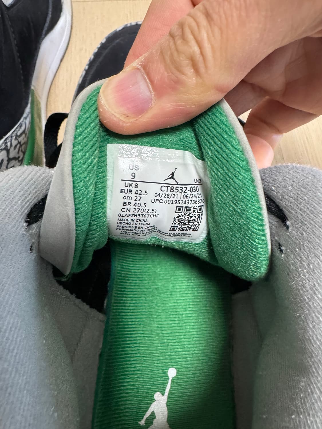 나이키 조던 3 Retro 파인그린 270 상품이미지3