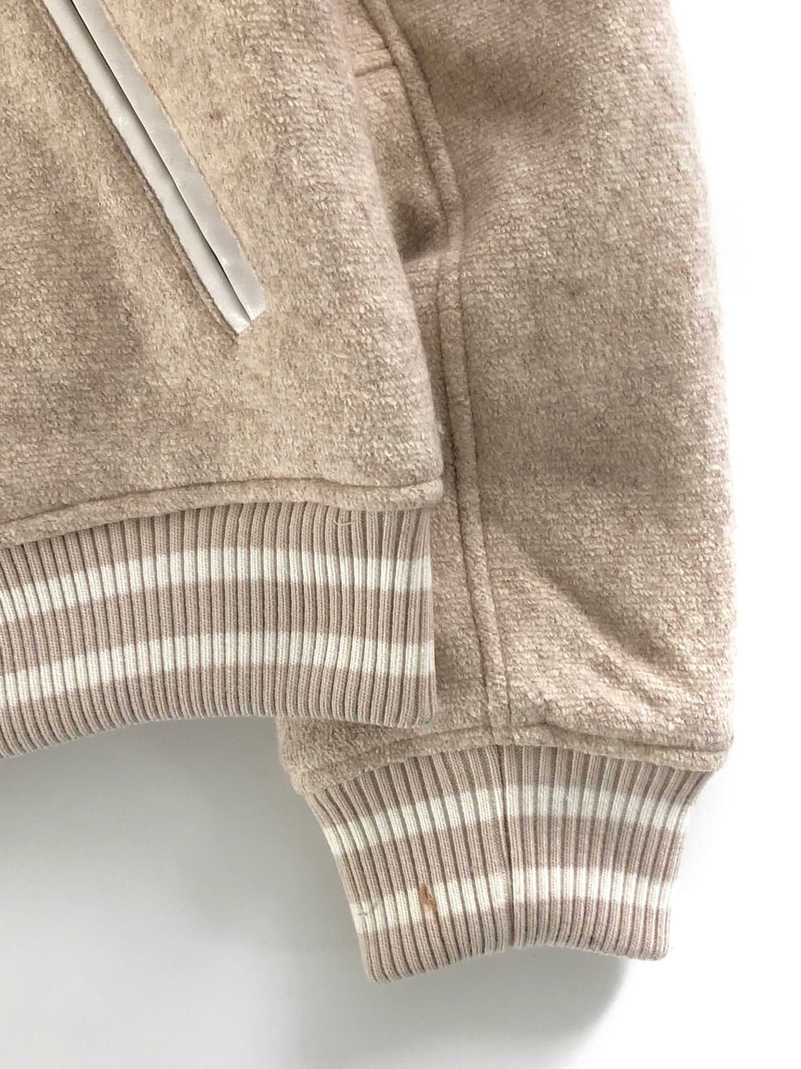 Marithé 마리떼 프랑소와 저버 아이보리 컬러 카라 바시티 자켓 상품이미지6