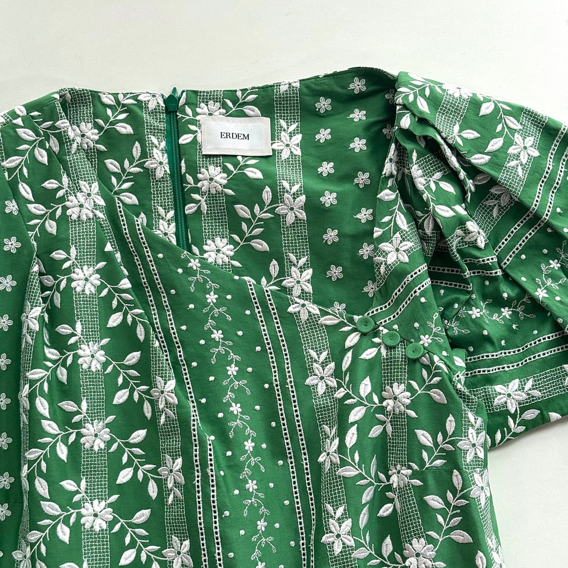 에르뎀 ERDEM 플로럴 자수 포플린 드레스 상품이미지4