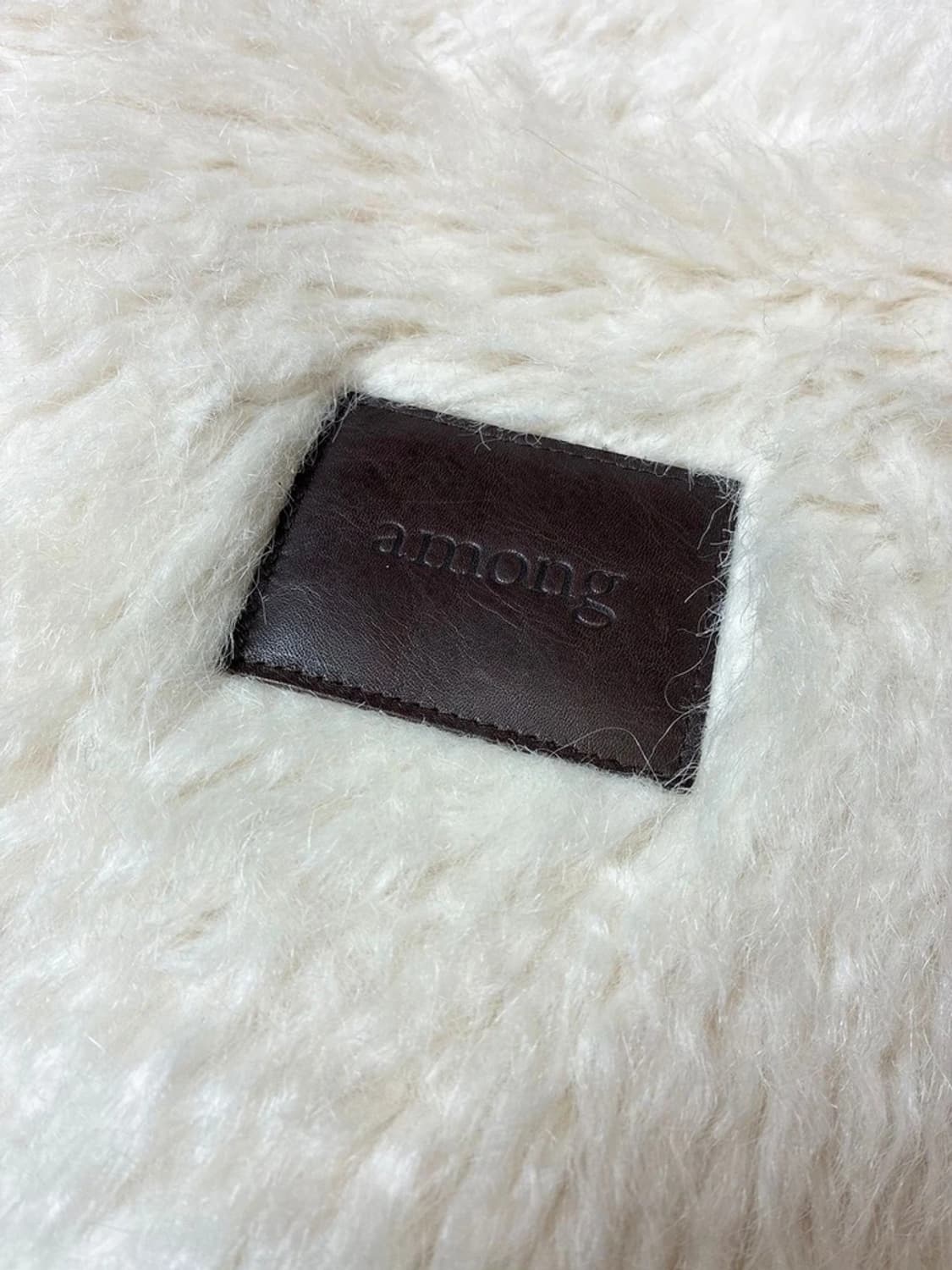 어몽 AMONG 시어링 퍼 하프 코트 PN8329 상품이미지7