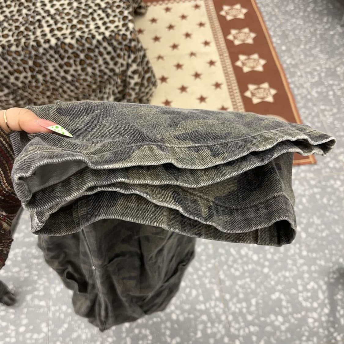 아반 빈티지 밀리터리 카모플라주 코튼팬츠 면바지 XS C09104 상품이미지8