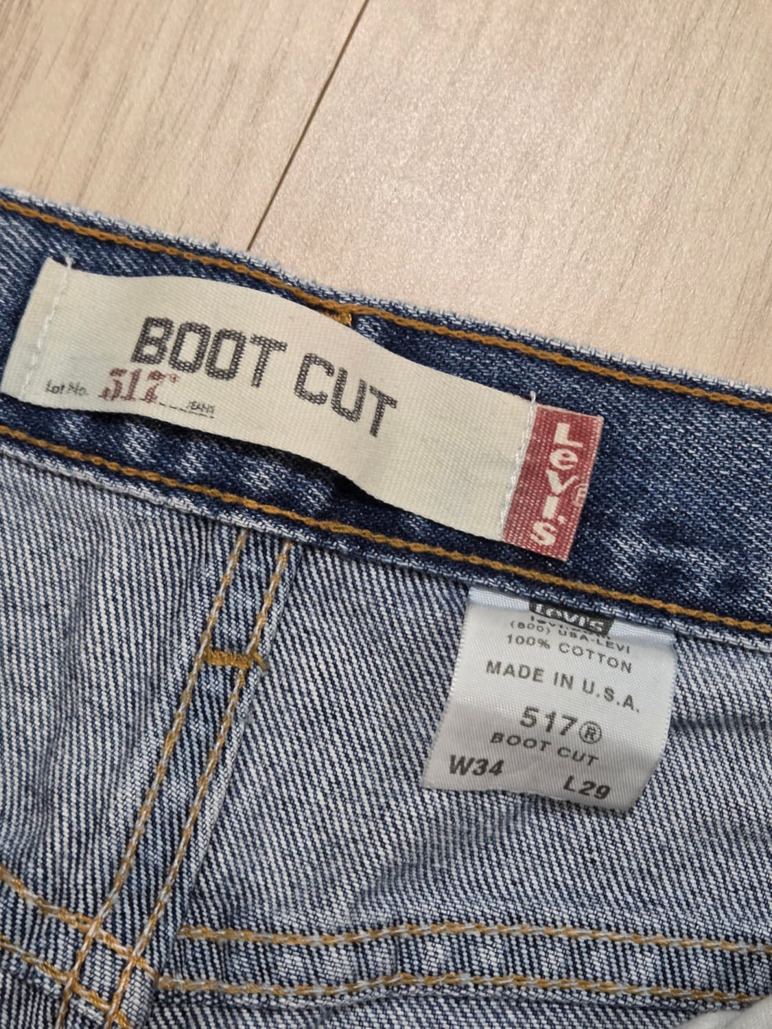리바이스 517 부츠컷 34 x 29(32 x 29) USA 상품이미지1
