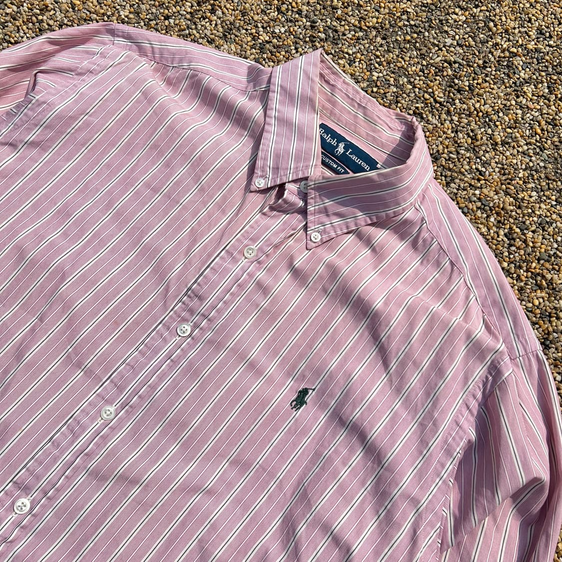 폴로 (POLO RalphLauren)핑크 스트라이프 셔츠 상품이미지2