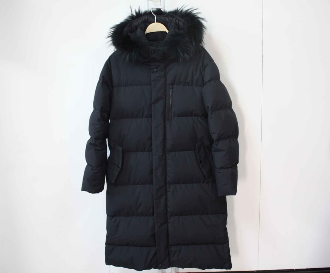 W-3296/라푸마 매장판 남성용 거위털 너구리털 롱 패딩 105 상품이미지1