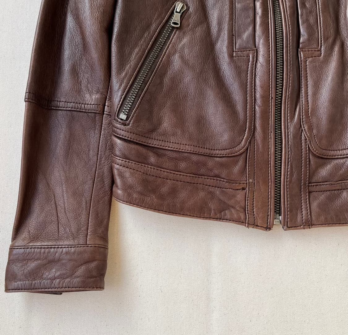 돌체앤가바나 브라운 레더 자켓 상품이미지6