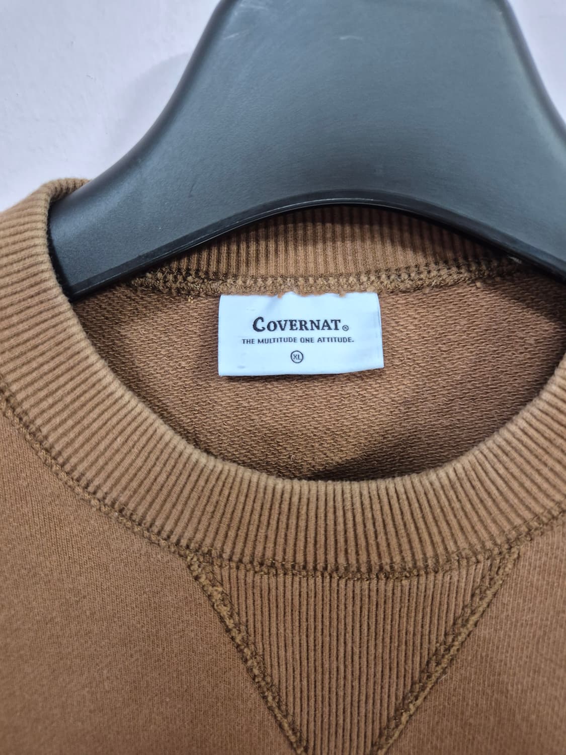 커버낫 C 로고 브라운 맨투맨 티셔츠 상품이미지6