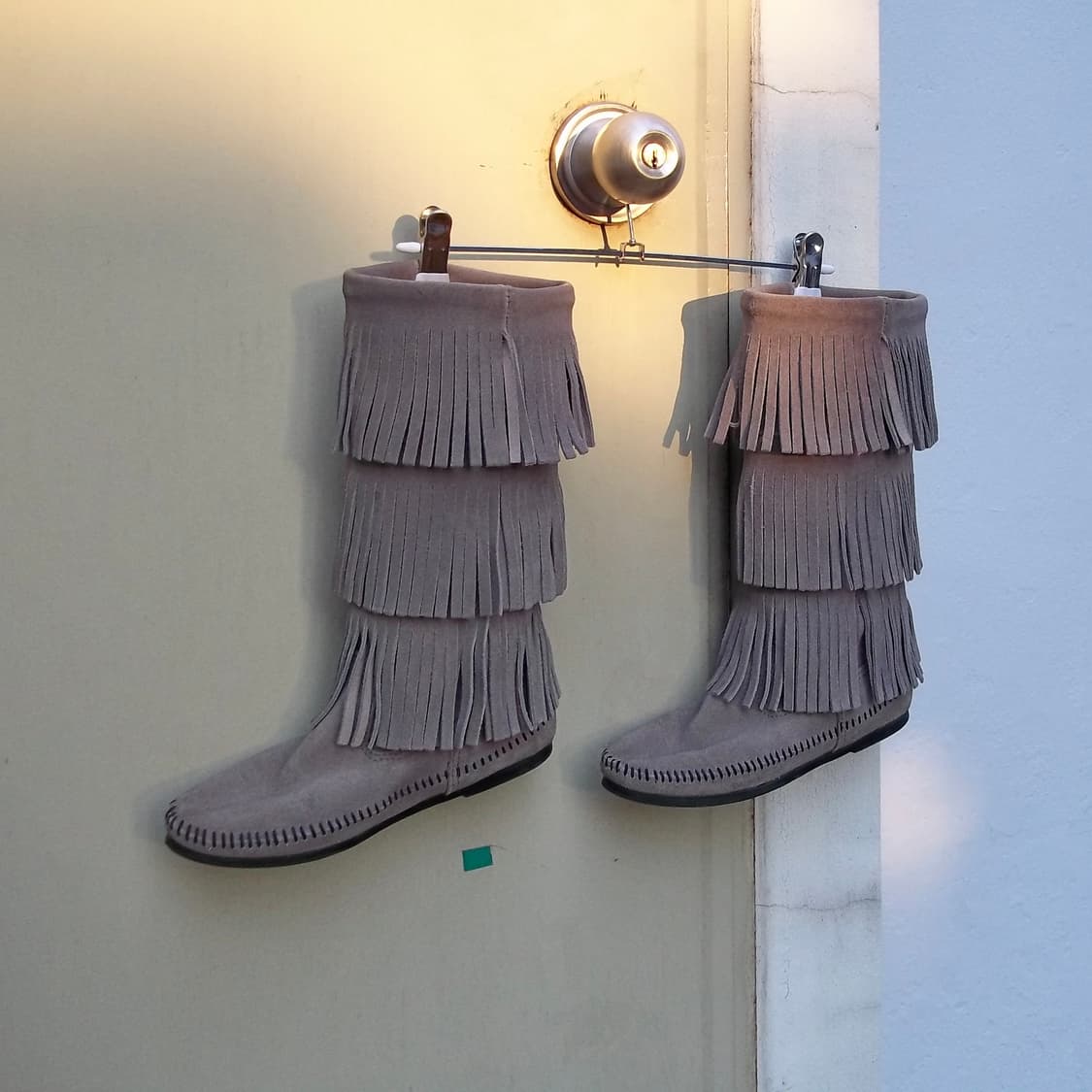 그레이 미네통카 3단 프린지 부츠 상품이미지1