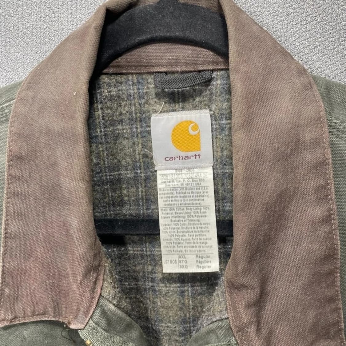 칼하트 J97 디트로이트 자켓 모스그린 상품이미지4