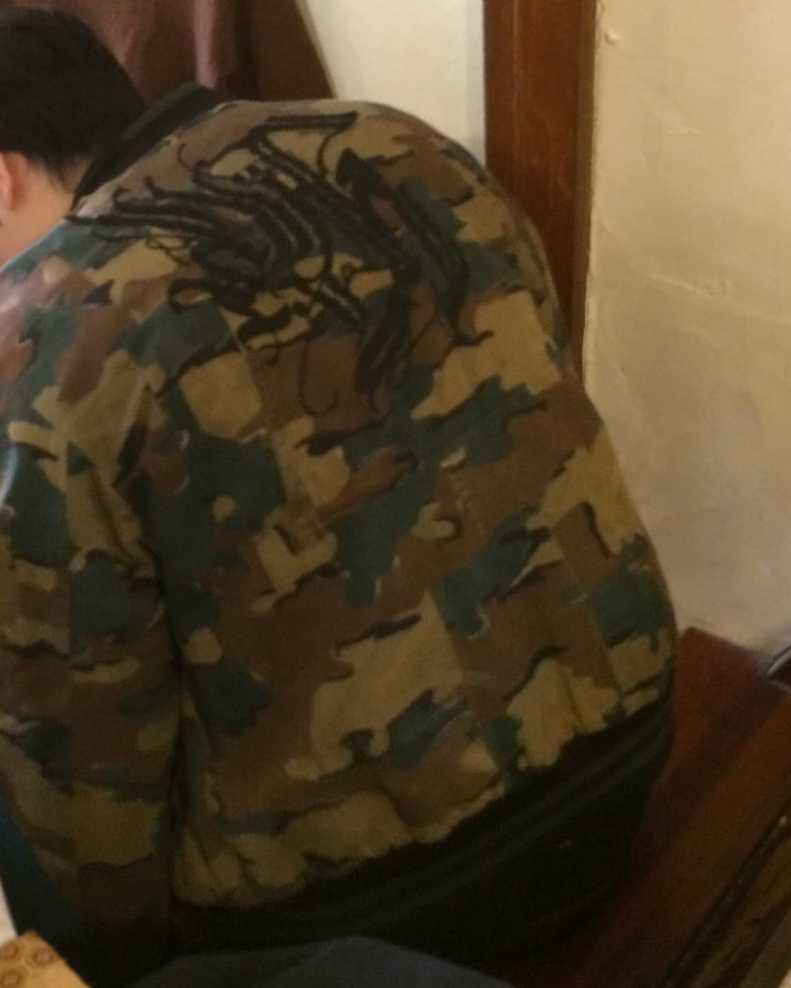 M 드리스 반 노튼 17ss 카모 리버시블 봄버 상품이미지6