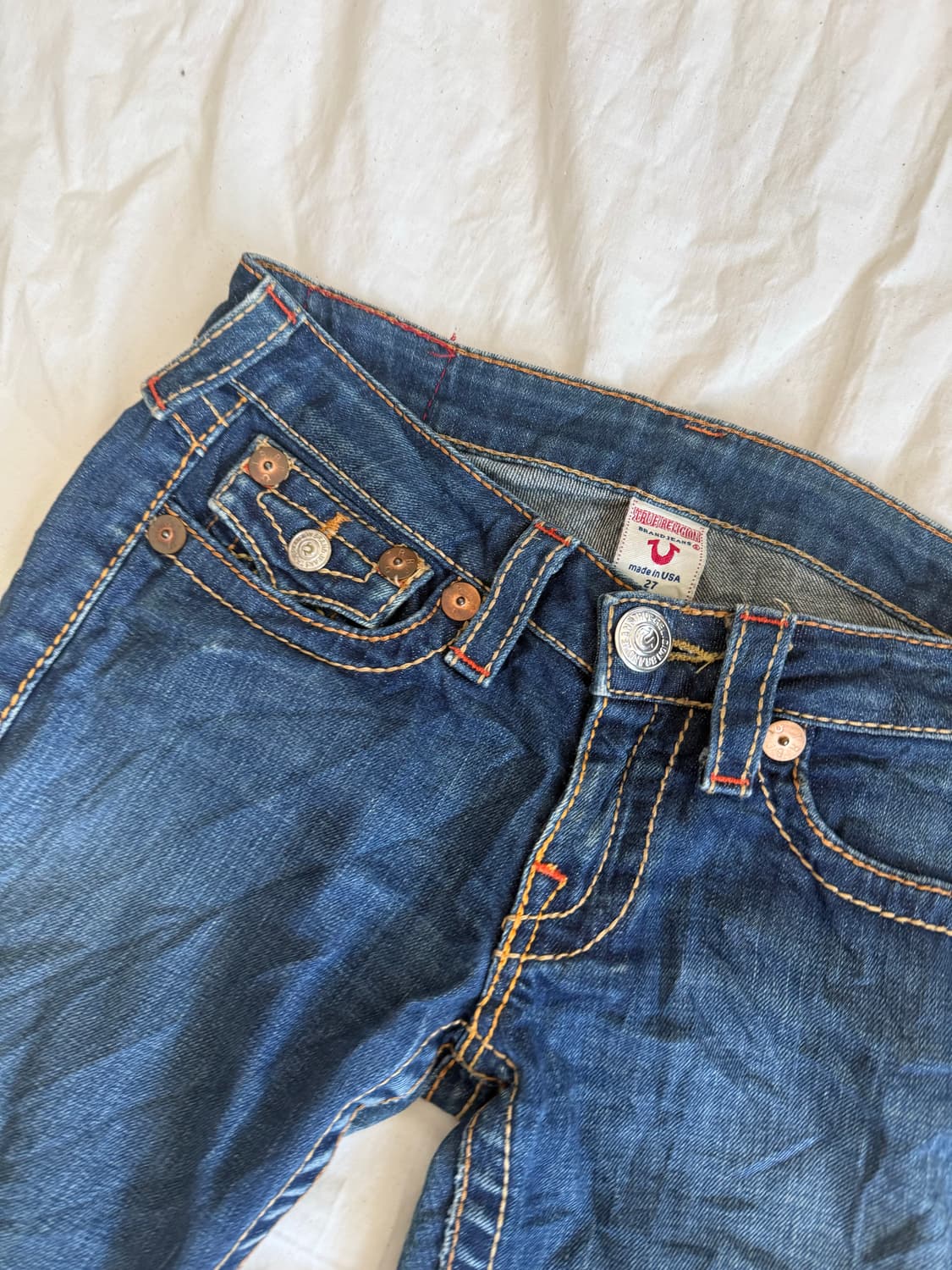 트루릴리전 로우라이즈 데님팬츠 상품이미지4