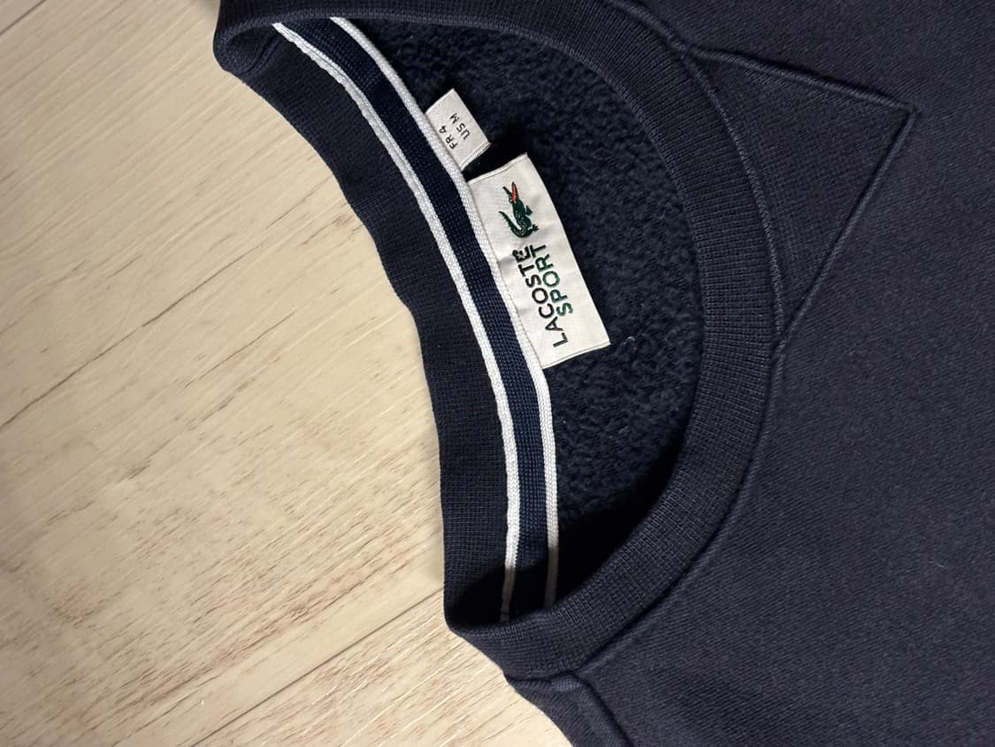 라코스테 크루넥 코튼 저지 롱슬리브 블랙네이비 상품이미지7