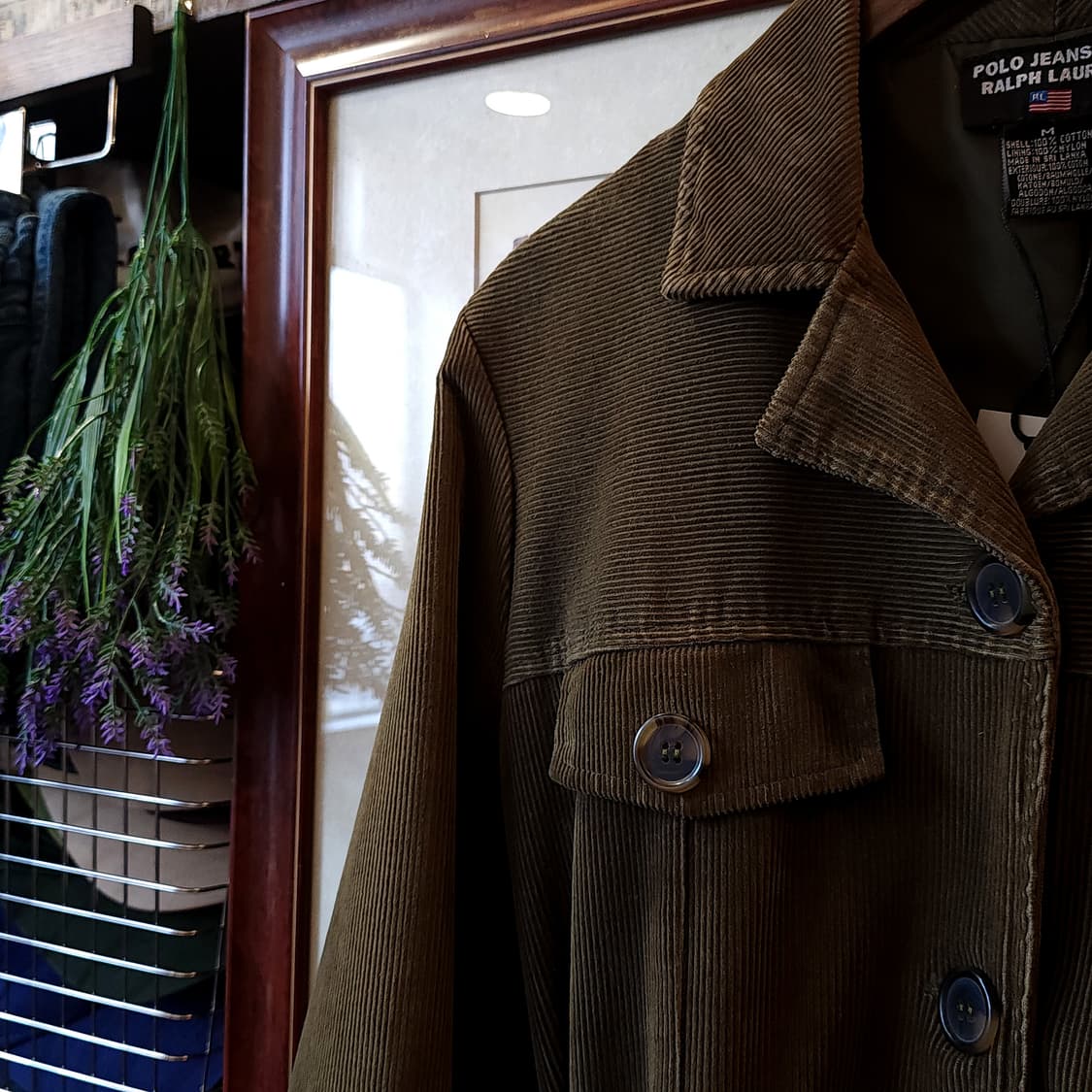 00년대 폴로 진스 여성용 벨티드 디테일 코듀로이 사파리 자켓 M 상품이미지8