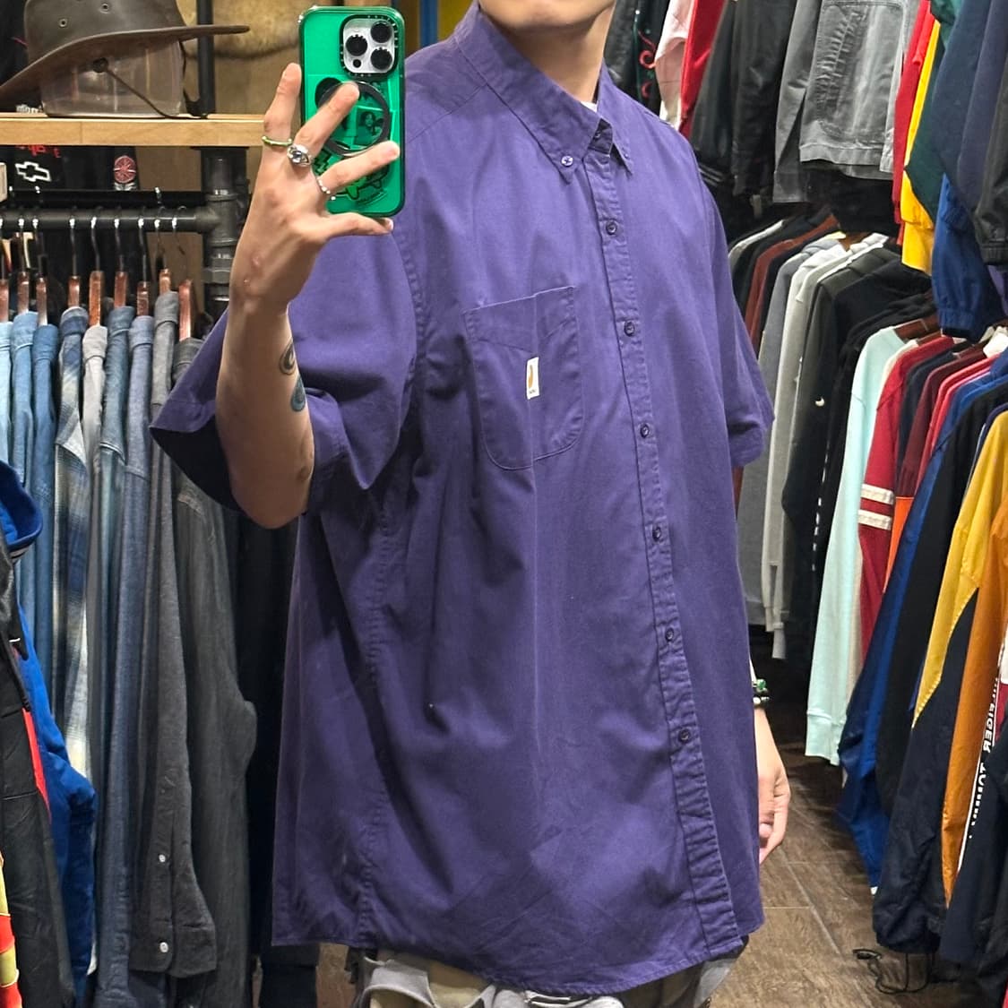 [HI] 칼하트 반팔셔츠 퍼플 상품이미지4