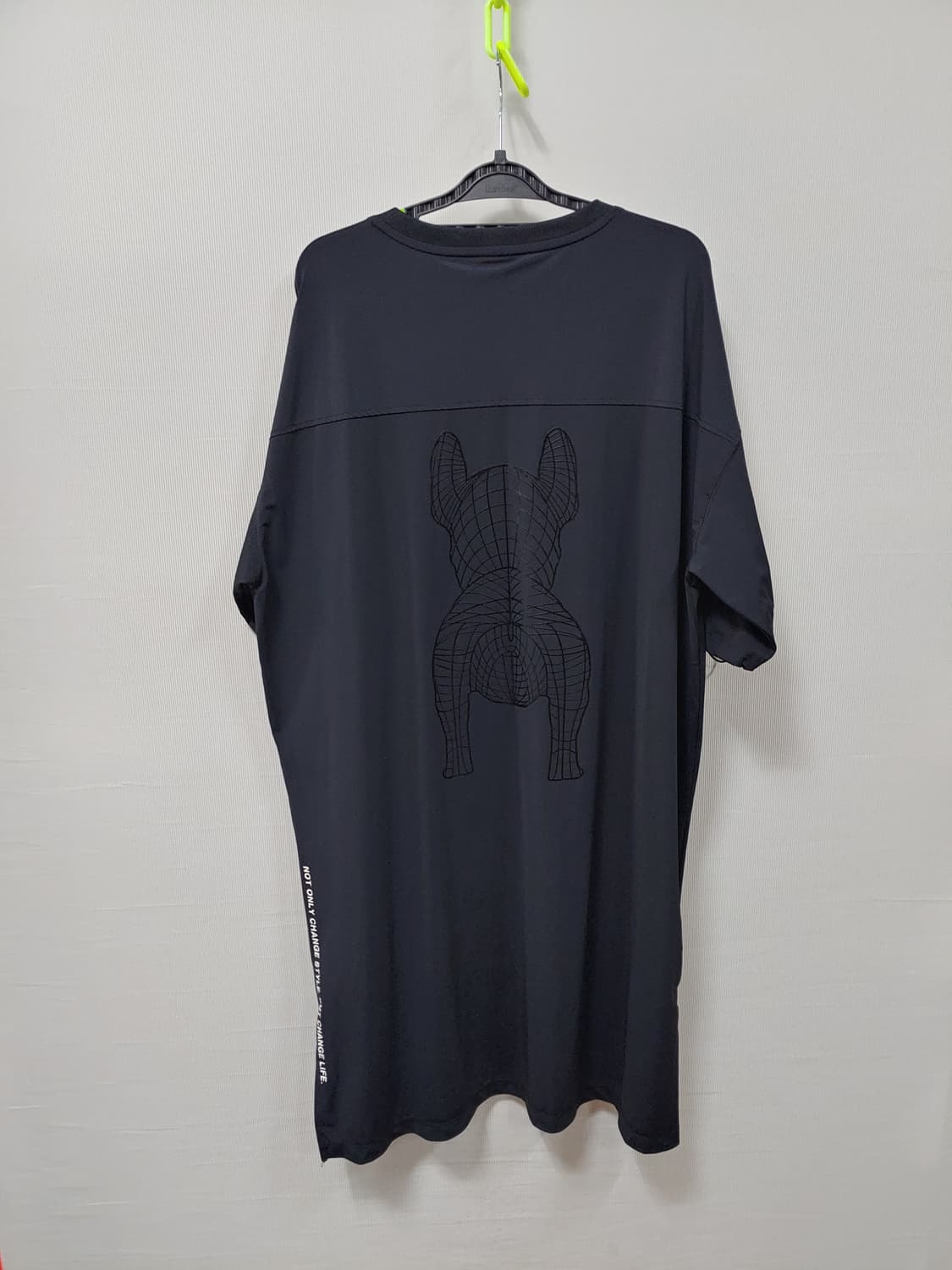 라이프워크 불독 V넥 반팔 원피스 블랙 F 상품이미지2