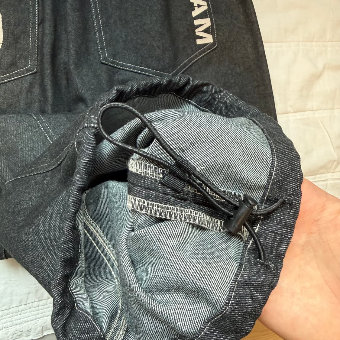 상태최상 아캄 98 프린팅 2사이즈 데님 상품이미지2