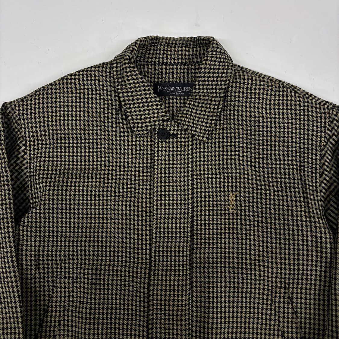 입생로랑 체크 블루종  상품이미지4