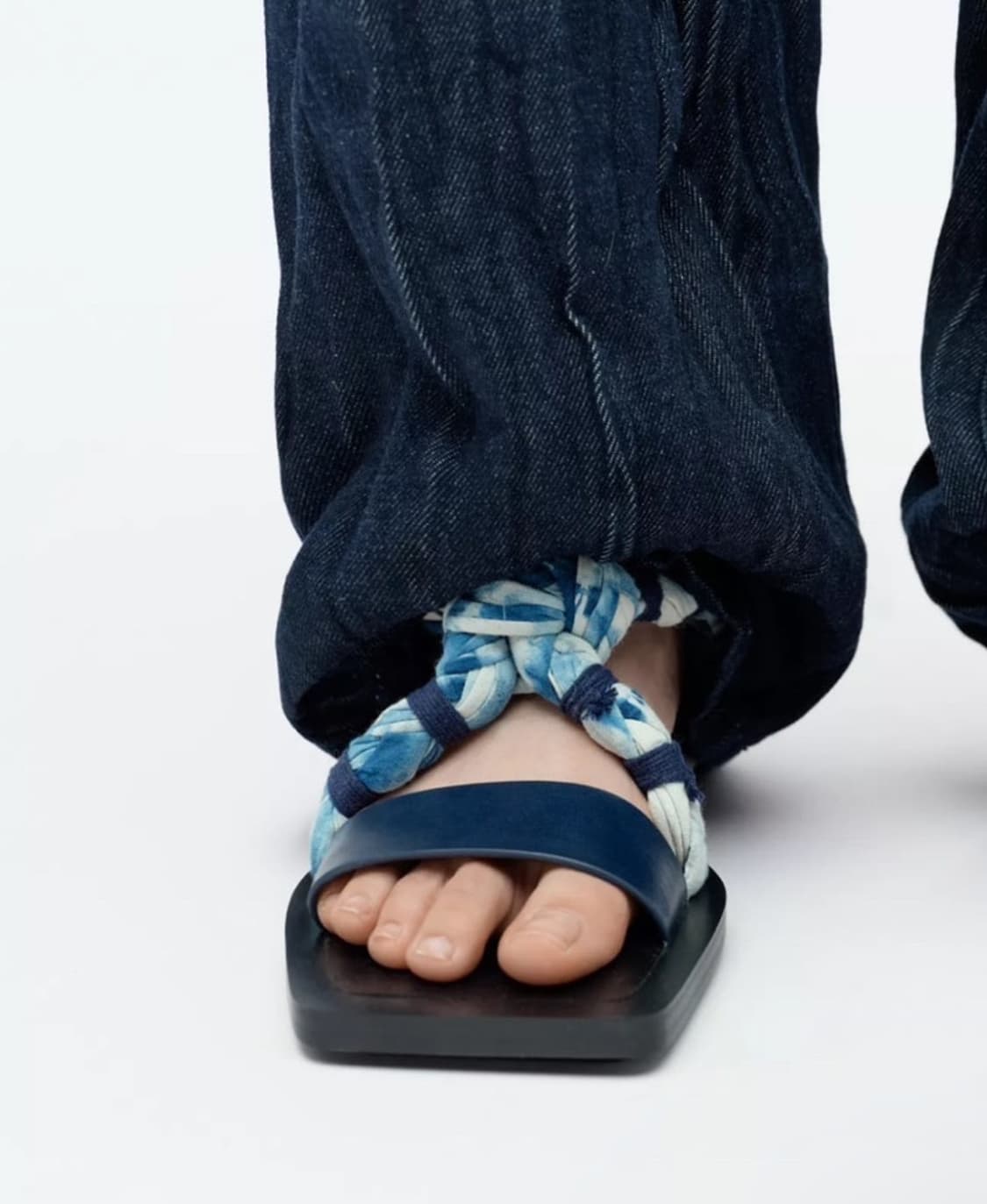 자라 팡루린 링클 데님인디고 팬츠 상품이미지9