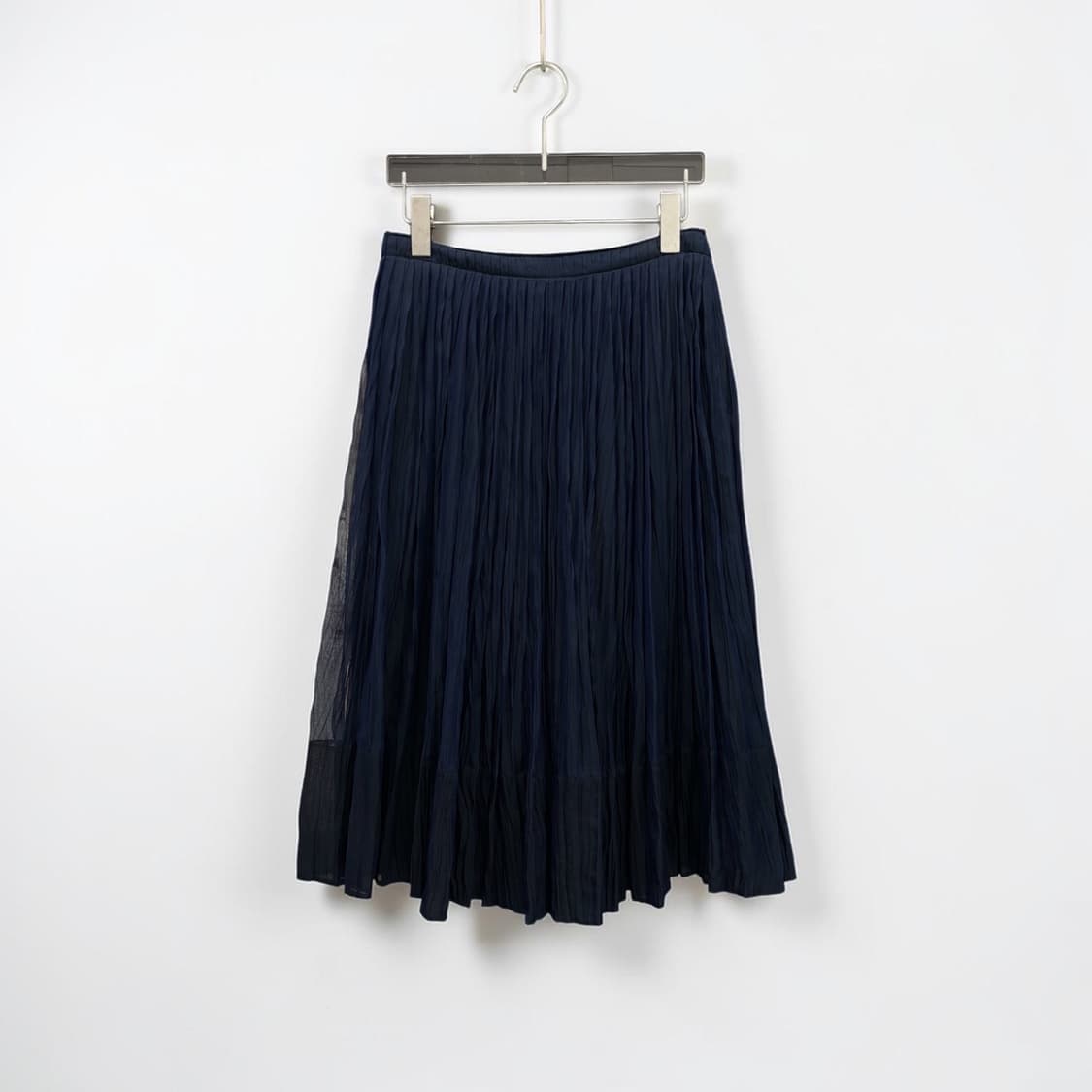 JIL SANDER pleated sheer silk skirt 상품이미지1