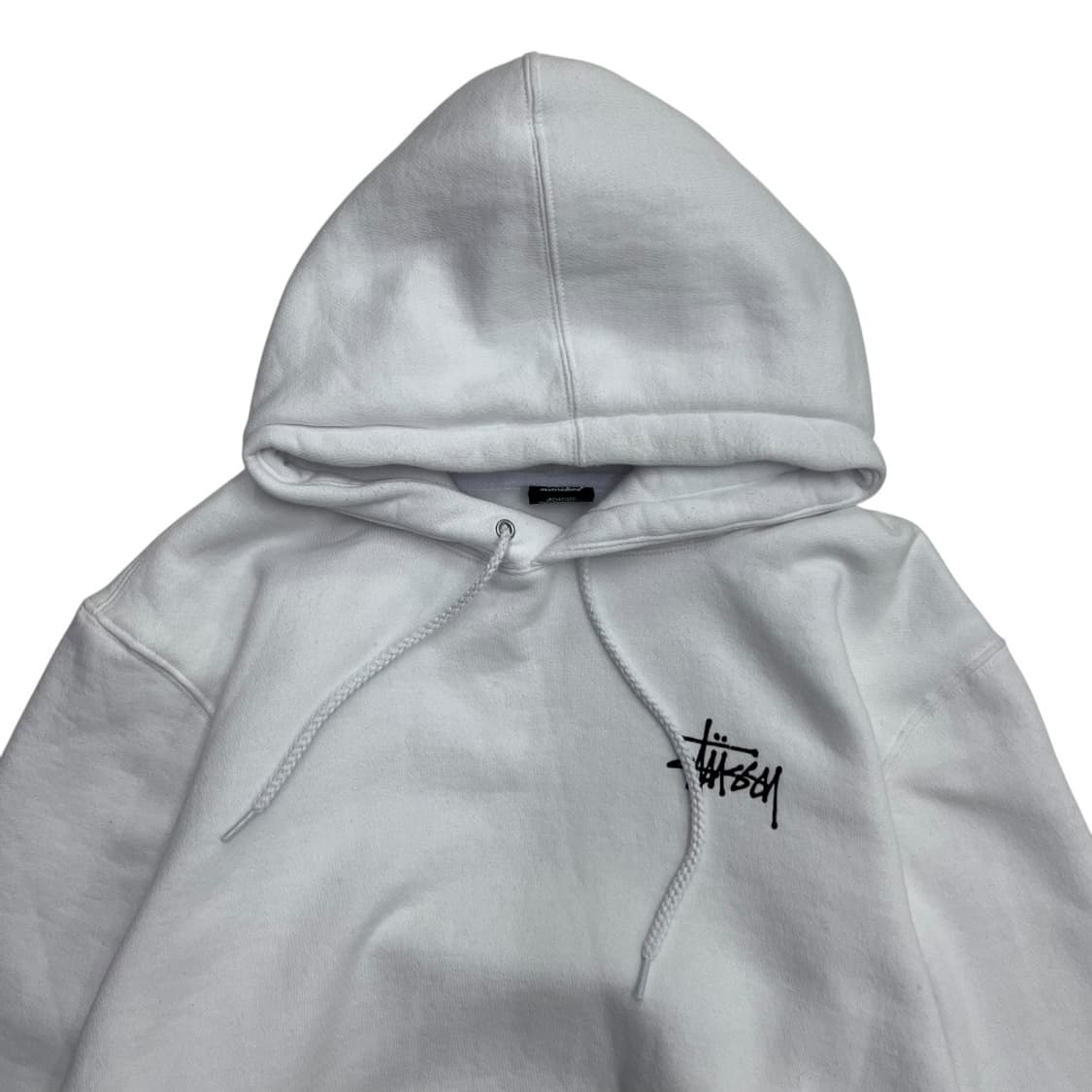 스투스 백로고 화이트 후드 L ( 세탁완료 ) 상품이미지5