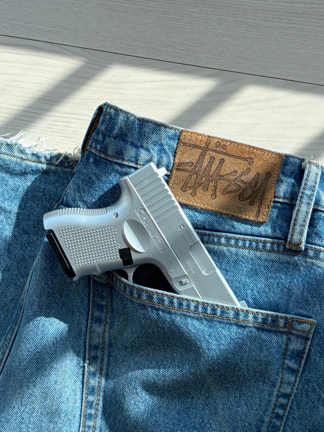 stussy 스투시 데님 빅올진 워시드 블루 30 상품이미지1