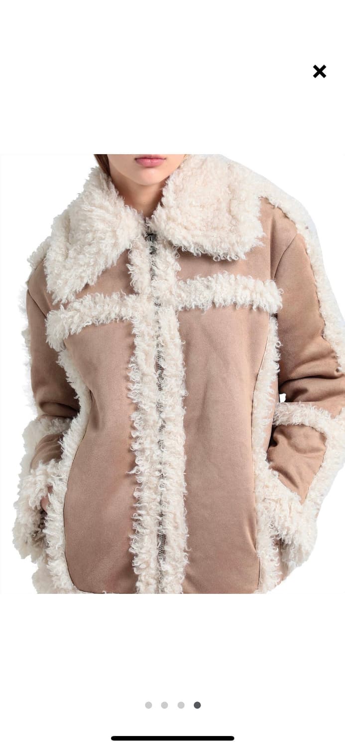 topshop 퍼자켓 아수라 무스탕 새상품 상품이미지2